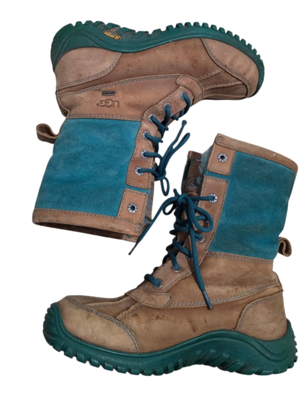 UGG Australia Adirondack II Chestnut/Teal Waterproof Winter Boot Women’s US 7.5